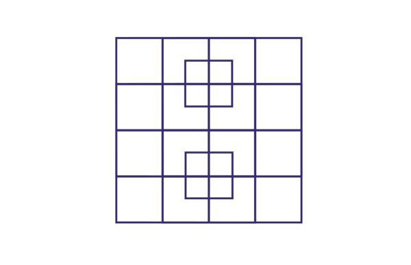 معمای جالب تمرکز؛ چند مربع در تصویر وجود دارد؟
